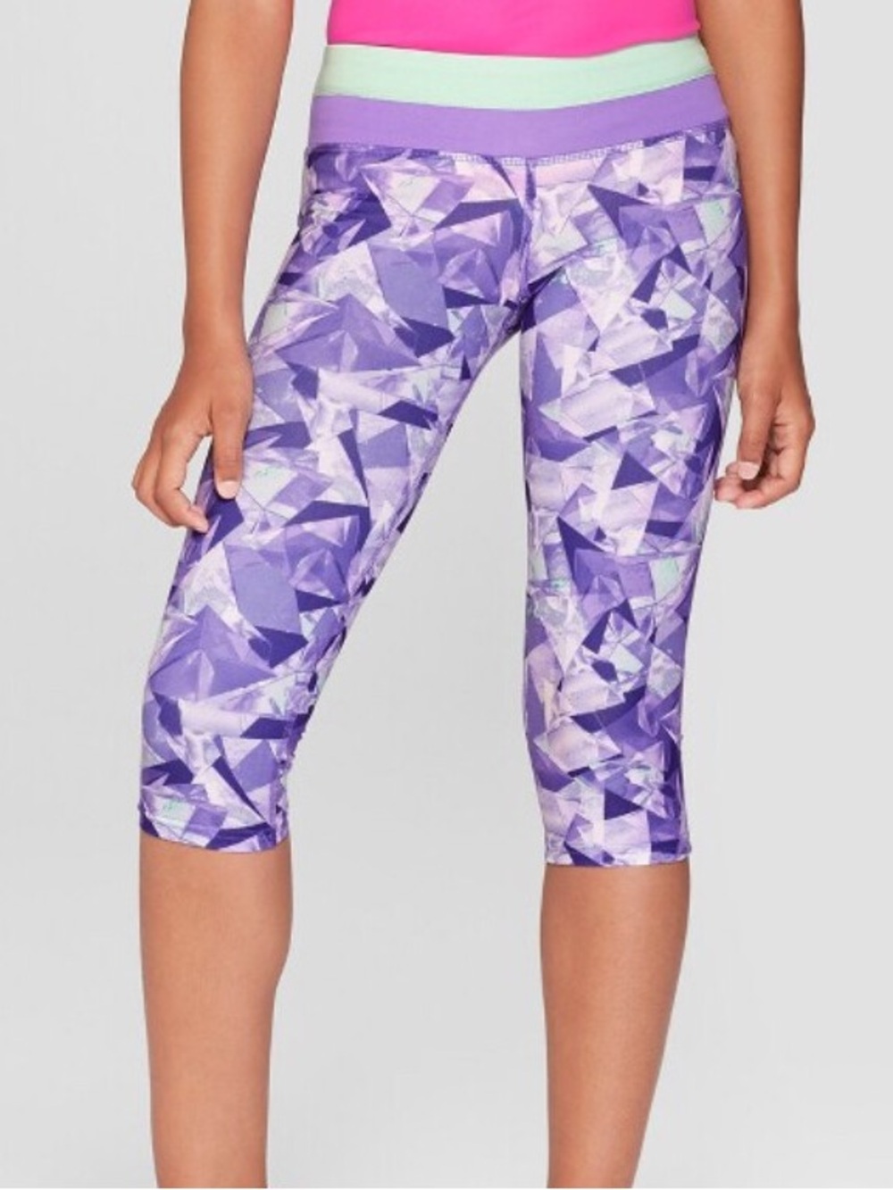 Kids Champion Purple Geometric Leggings
